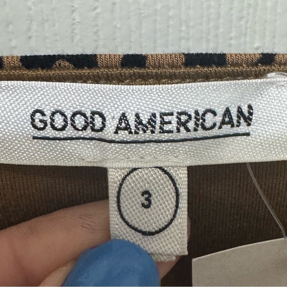 Good American Leopard Print Thong Bodysuit Size Large - Picture 5 of 8